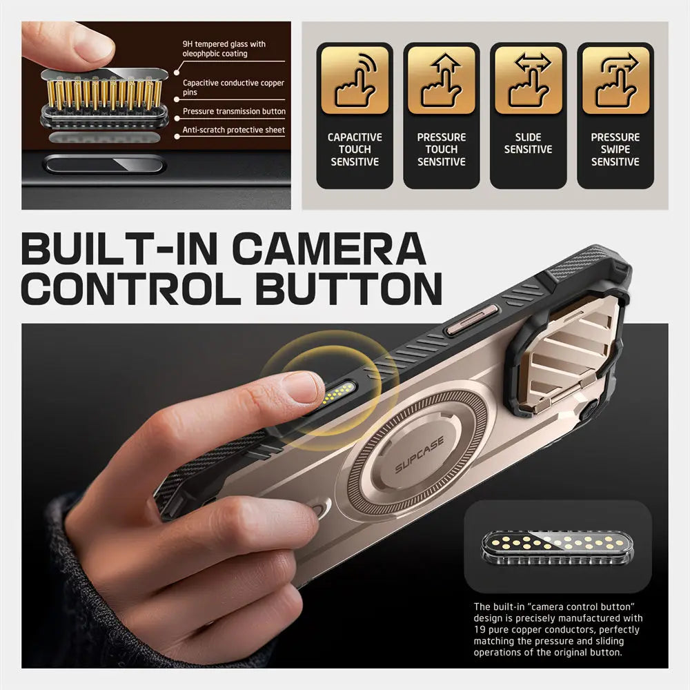 SUPCASE For iPhone 16 Pro Case 6.3" 2024 UB Mag XT Heavy Duty Rugged Strong Magnetic Phone Case with Camera Cover - Caseverse