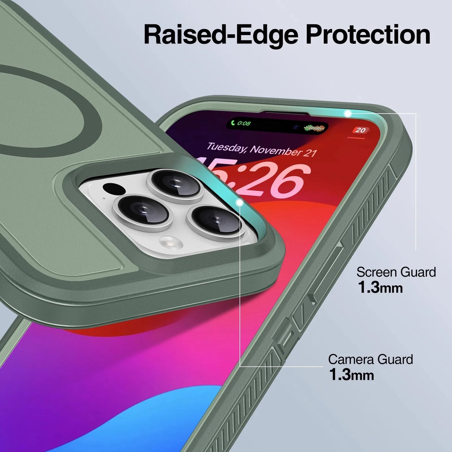 Matte Anti-slip Rugged Armor magnetic phone case for iPhone 15 14 13 12 11 Pro Max magsafe charging shockproof Hybrid hard cover - Caseverse