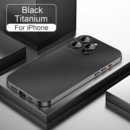 Luxury Aluminum Metal Frame Phone Case For iPhone 16 15 14 13 12 Pro Max Plus Camera Lens Glass Protect Shockproof PC Back Cover Caseverse