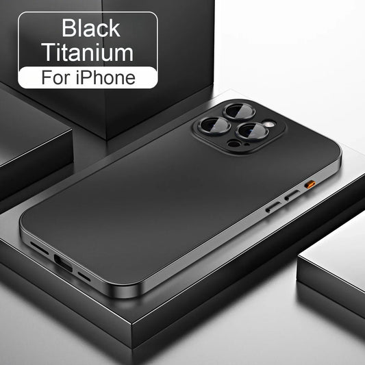 Luxury Aluminum Metal Frame Phone Case For iPhone 16 15 14 13 12 Pro Max Plus Camera Lens Glass Protect Shockproof PC Back Cover Caseverse