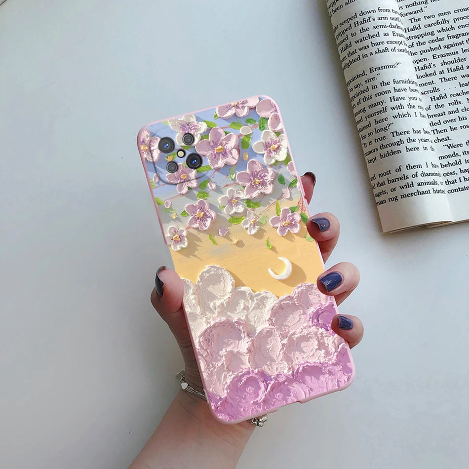 Case For OPPO Reno4 Z 5G Phone Case Cute Flower Cartoon Silicone Soft Back Fundas Cover For OPPO Reno 4Z CPH2065 Reno4Z 5G Coque - Caseverse