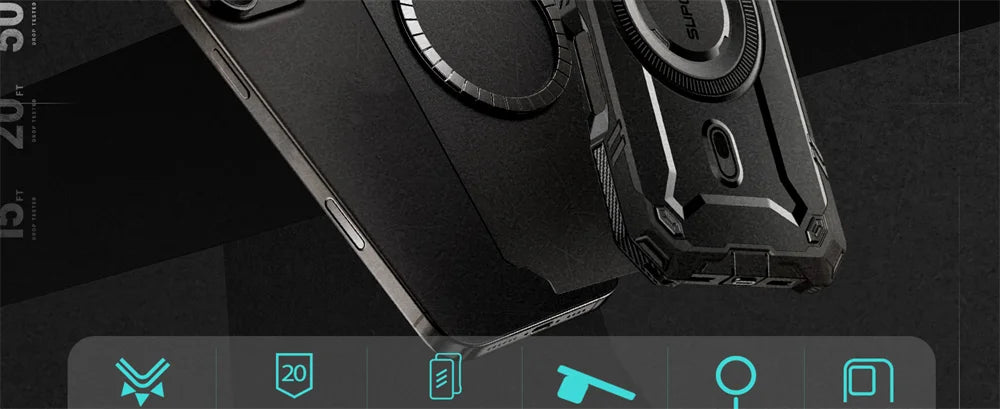 SUPCASE For iPhone 16 Pro Case 6.3" 2024 UB Mag XT Heavy Duty Rugged Strong Magnetic Phone Case with Camera Cover - Caseverse