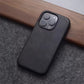Luxury Business Vintage Leather Magnetic Phone Case for IPhone 16 Plus 15 14 13 12 Pro Max Metal Camera Frame Shockproof Cover Caseverse