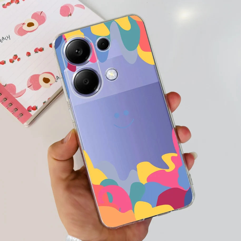 For Xiaomi Poco M6 Pro 2024 Case New Fashion Marble Cartoon Cover Soft Clear Silicone Funda For Xiaomi Poco M6 Pro 4G Phone Case Caseverse