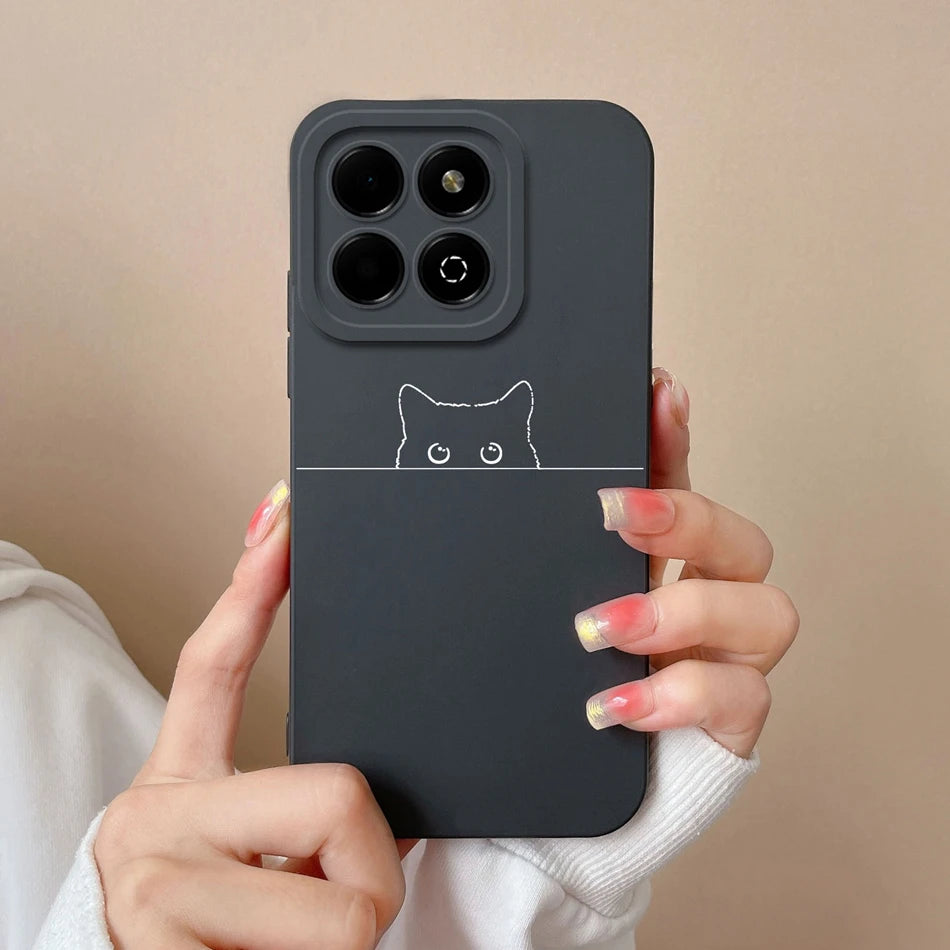 Case For Honor X6B Phone Back Cover Cute Avocado Soft Comfortable Liquid Silicone Camera Protection Anti Drop Bumper Capa Funda