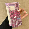 Phone Case for iPhone 16 Pro Max 15 14 Plus 13 12 11 XS X XR 7 8 SE 2022 Cute Pink Leopard Print Stylish Lovely Heart Soft Cover - Caseverse