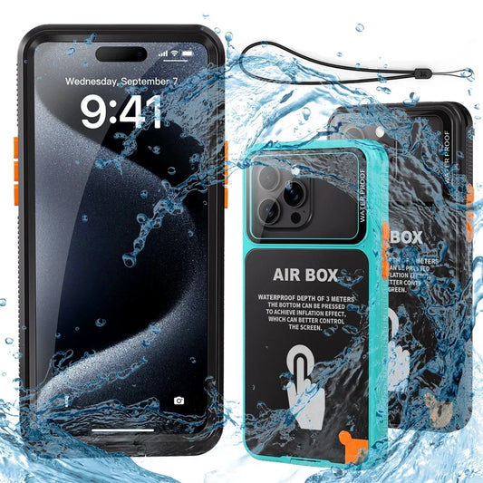 IP68 Waterproof Phone Case For iPhone 16 15 14 13 12 Pro Max Plus Underwater Taking Shockproof Dustproof Swimming Diving Cover - Caseverse