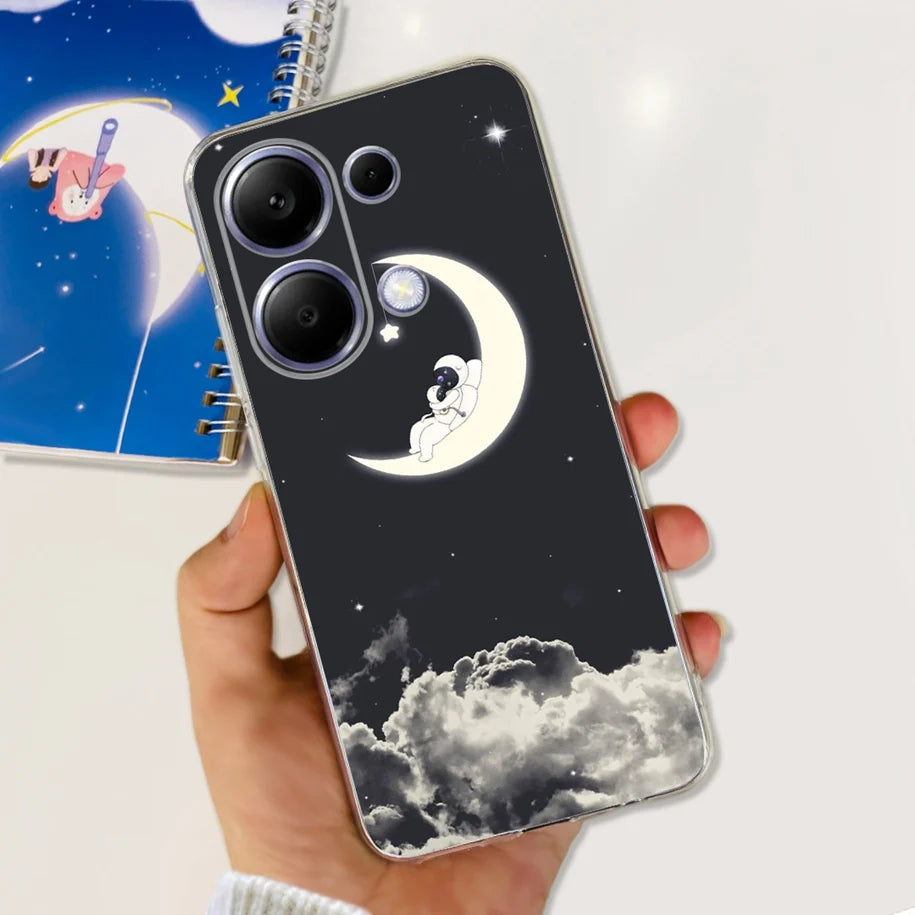 For Xiaomi Poco M6 Pro 2024 Case New Fashion Marble Cartoon Cover Soft Clear Silicone Funda For Xiaomi Poco M6 Pro 4G Phone Case - Caseverse