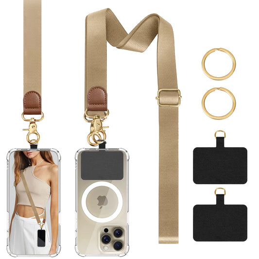 Phone Lanyard Crossbody Wrist Strap,Adjustable Anti-Theft Strap for All Smartphone Case,Universal Cell Phone Neck lanyard for me