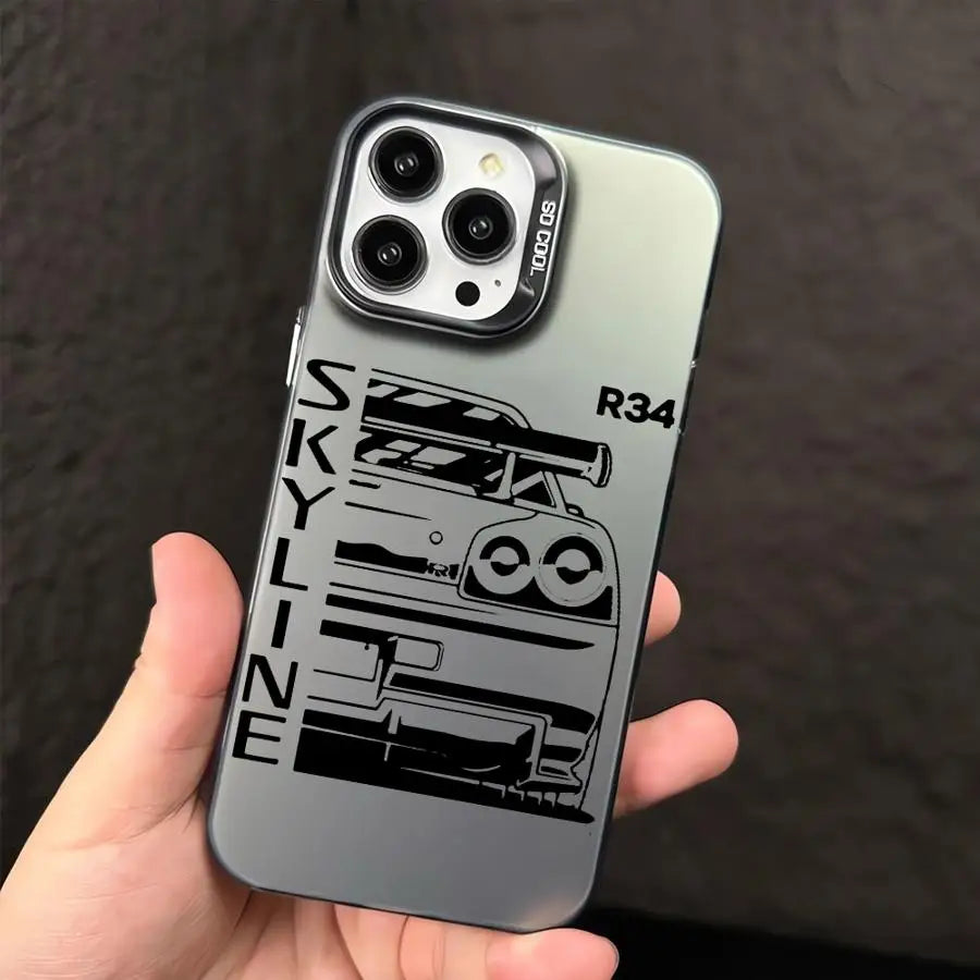 JDM Dream Car Cool Cover Phone Case for iPhone 16 Pro 15 Pro Max 14 13 12 11 XS 14 Pro Max 16 Plus 14Pro 12Pro Soft Shell - Caseverse