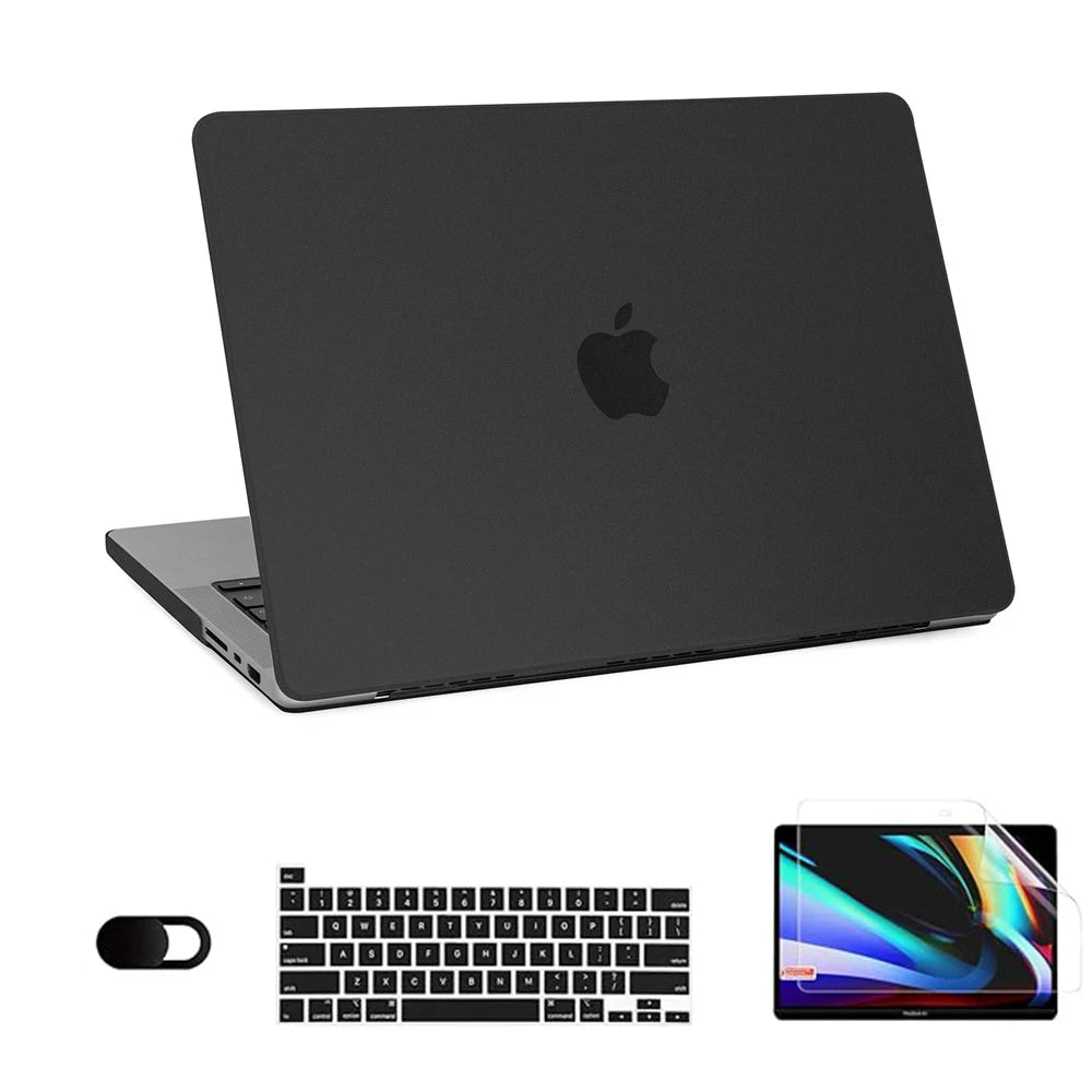 2025 New Ultra Thin Hard Shell Laptop Case For Macbook Air 13 Case For Macbook Pro 14 M4 M3 M2 M1 Chip Air 13 13.6 15 2024 Cover