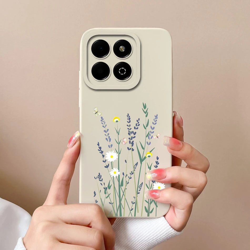 Case For Honor X6B Phone Back Cover Cute Avocado Soft Comfortable Liquid Silicone Camera Protection Anti Drop Bumper Capa Funda - Caseverse