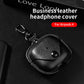 For Airpods 4 Case Leather Business Earphone Case Headset Shell Headphone Cover Luxury Leather PU Cover for airpods4 With Hook
