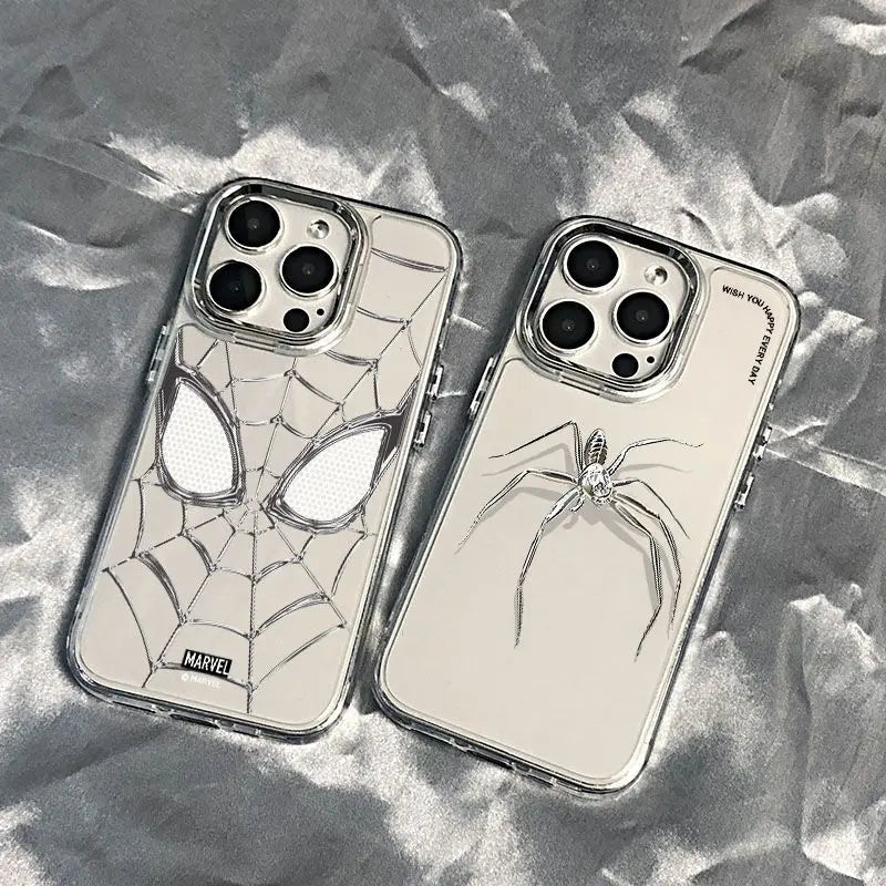 Marvel Spider Man Soft Silicone Phone Case For iPhone 16 11 12 13 14 15 Pro Max 7 8 Plus X XR XS MAX Y2k Shockproof Phone Cases - Caseverse
