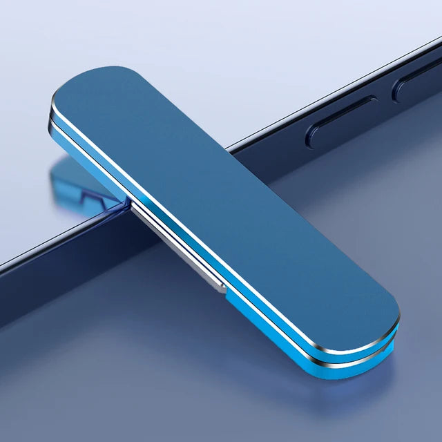 Metal Folding Phone Holder Alloy Invisible Back Stick Phone Desktop Holder Portable Mobile Support Phone Stand for iPhone Xiaomi - Caseverse