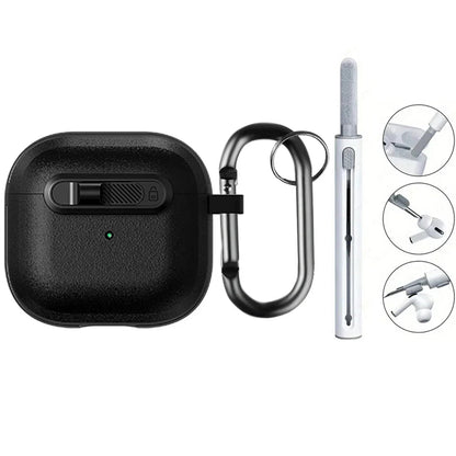 Frosted Earphone Case for Apple Airpods 4 with Cleansing Sets Wireless Headset Cover Magnetic Horizontal Lock Protective Covers Caseverse