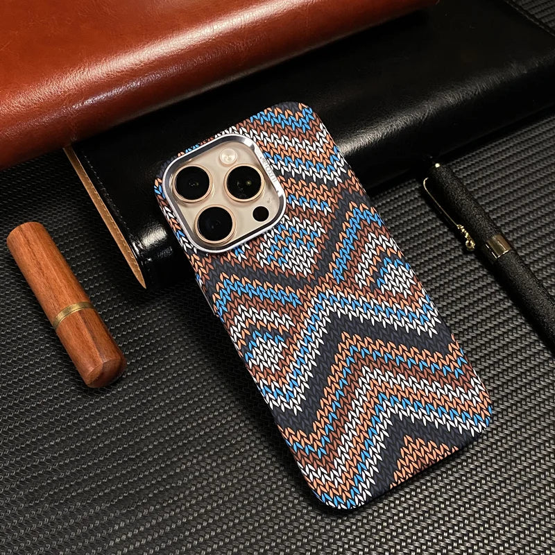 Ultrathin Metal Lens Magsafe Phone Case for iphone 16 pro max 15 Pro 14 Carbon Fiber Texture Matte Wireless Charge Hard PC Cover Caseverse