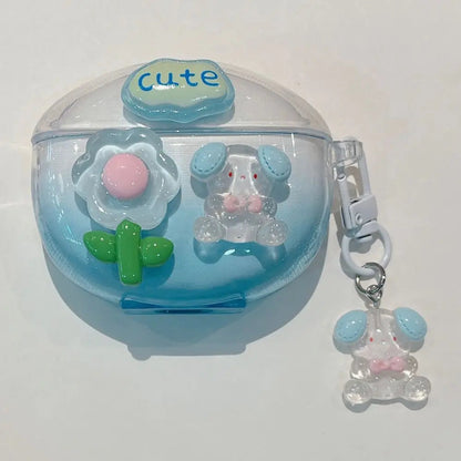 3D Flower Fruit Pattern Headphone Case For Xiaomi Redmi Buds 6 Buds 5 Pro Buds4 Active Buds 4 Lite Cover With Lovely Keychain Caseverse