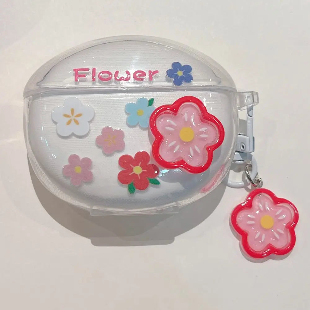 3D Flower Fruit Pattern Headphone Case For Xiaomi Redmi Buds 6 Buds 5 Pro Buds4 Active Buds 4 Lite Cover With Lovely Keychain Caseverse