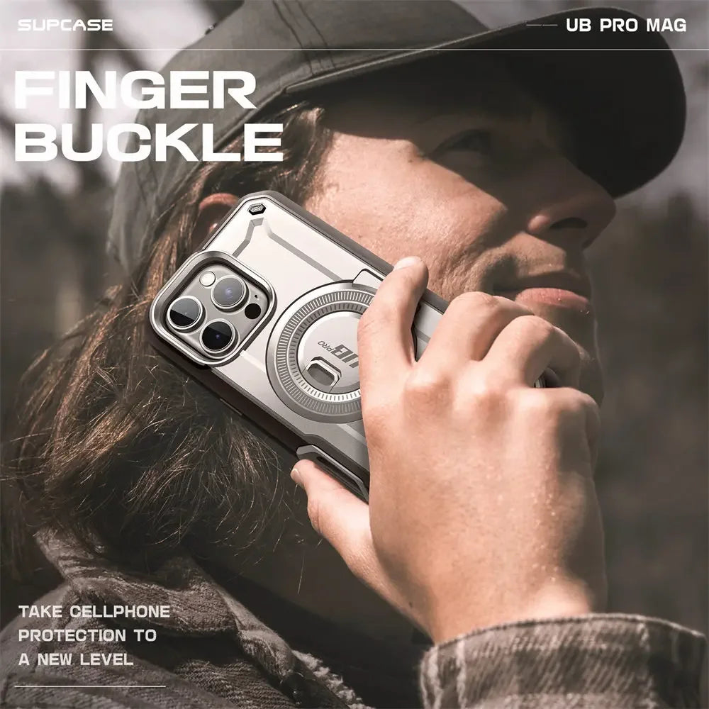 For iPhone 16 Pro Max Case 6.9“ 2024 SUPCASE UB Pro Mag Full Body Rugged Phone Case with Built-in Screen Protector Belt-Clip - Caseverse