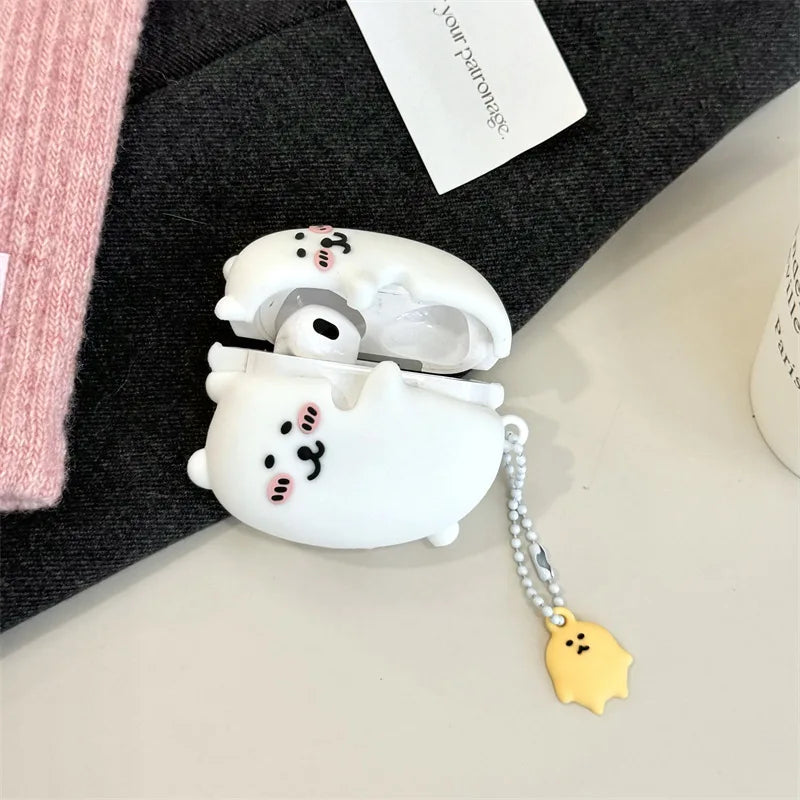 Embracing Bear Case for AirPods 4 Airpod 1 2 3 Pro Pro2 Bluetooth Earbuds Charging Box Protective Earphone Case Cover Caseverse