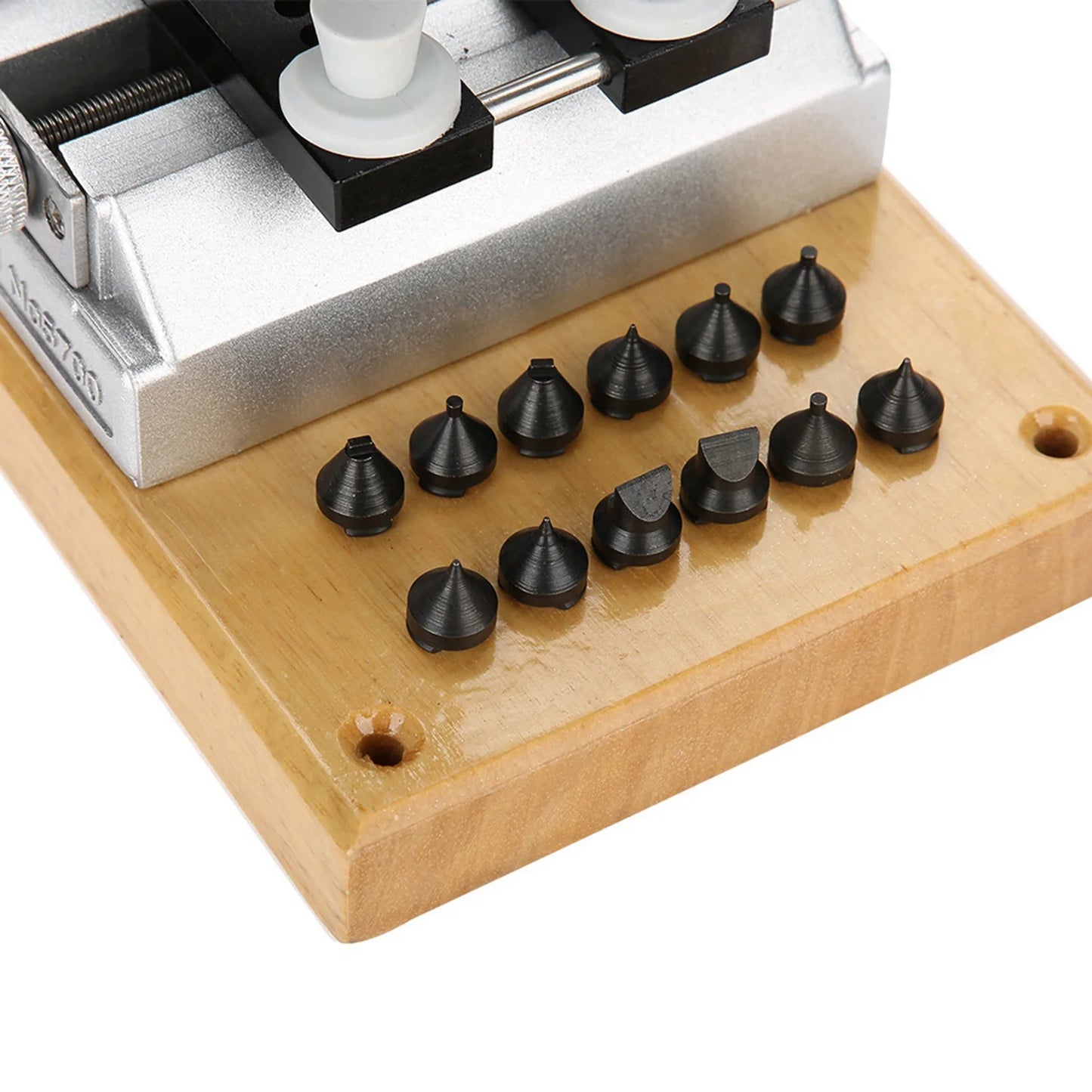 Bench Watch Case Opener Bench Watch Case Opener Wristwatch Tool Back Opener with 6 Dies Watch Repair Tool Watch Case Remover