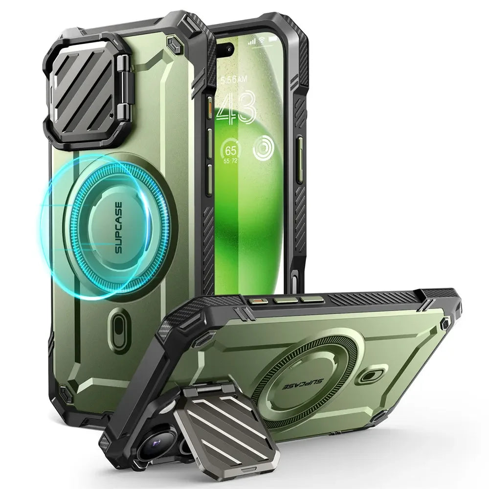 SUPCASE For iPhone 16 Pro Case 6.3" 2024 UB Mag XT Heavy Duty Rugged Strong Magnetic Phone Case with Camera Cover - Caseverse