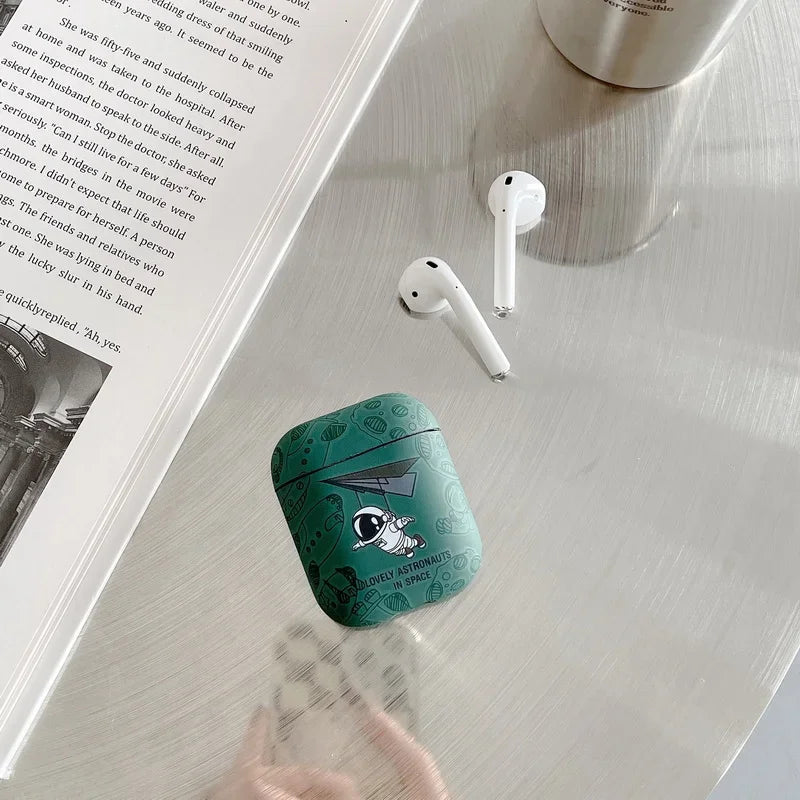 Astronaut Space Moon Earphone Soft Case for Apple Airpods 3 2 1 Pro 2 4 2024 Headphone Cover for Air Pods Pro2 3rd Gen Custodia Caseverse