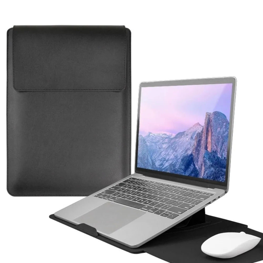 Portable Laptop Sleeve Bags Waterproof Pu Leather Notebook Sleeves Neoprene Soft Sleeve Tablet Cases