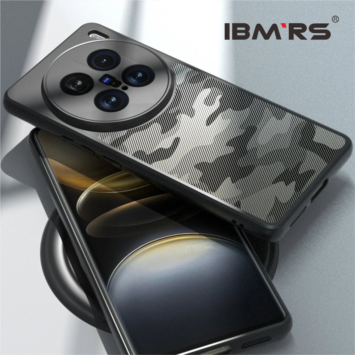 IBMRS for vivo X100 Ultra Case,Dual Layer Military Grade Drop Shockproof Protection Cell Phone Cover -  (Camo Black) - Caseverse