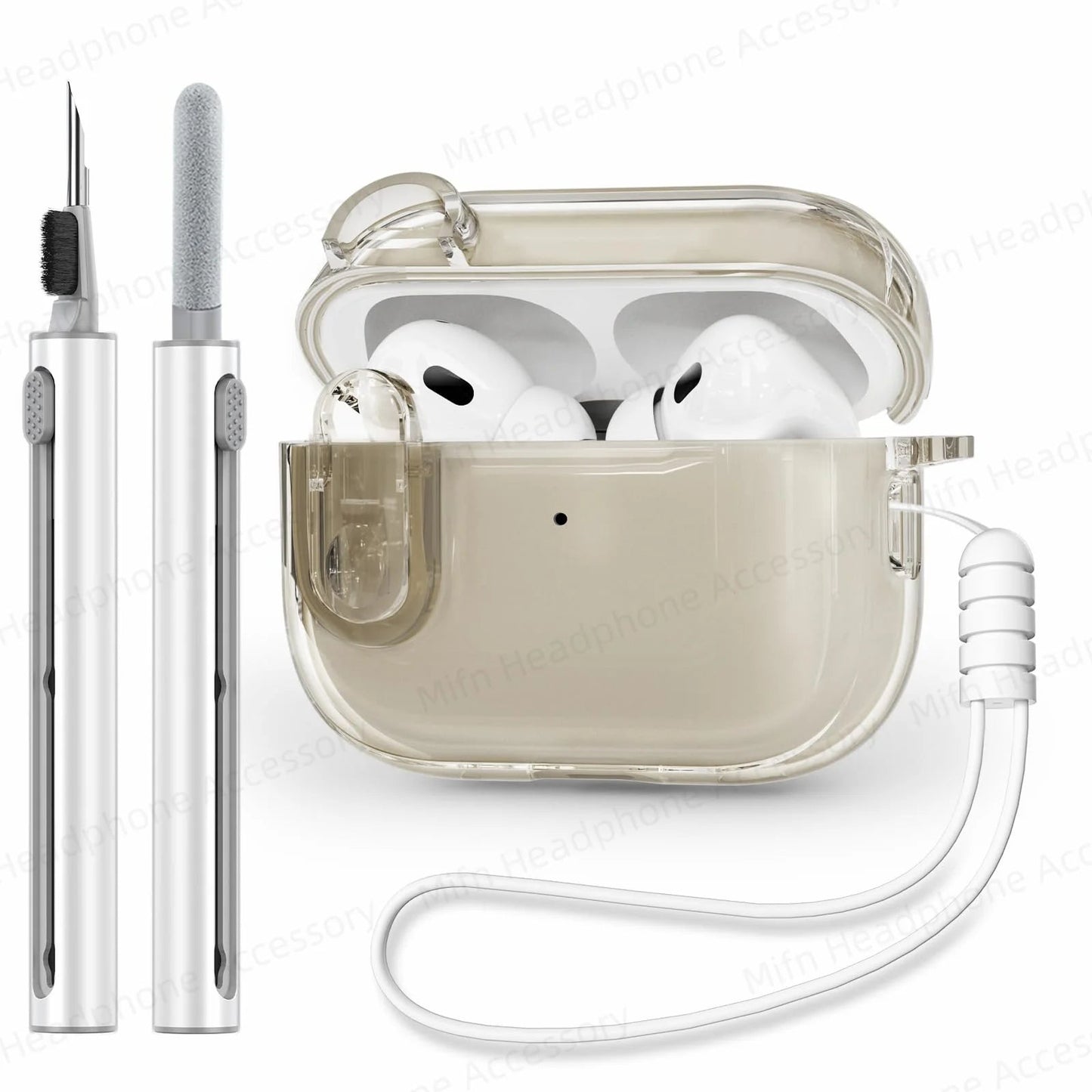 Transparent headphone case For AirPods Pro 2 USB C Funda Capa for AirPod Pro 1st Gen 2 3 Charging Case USB-C 2023 2022 2019 Case Caseverse