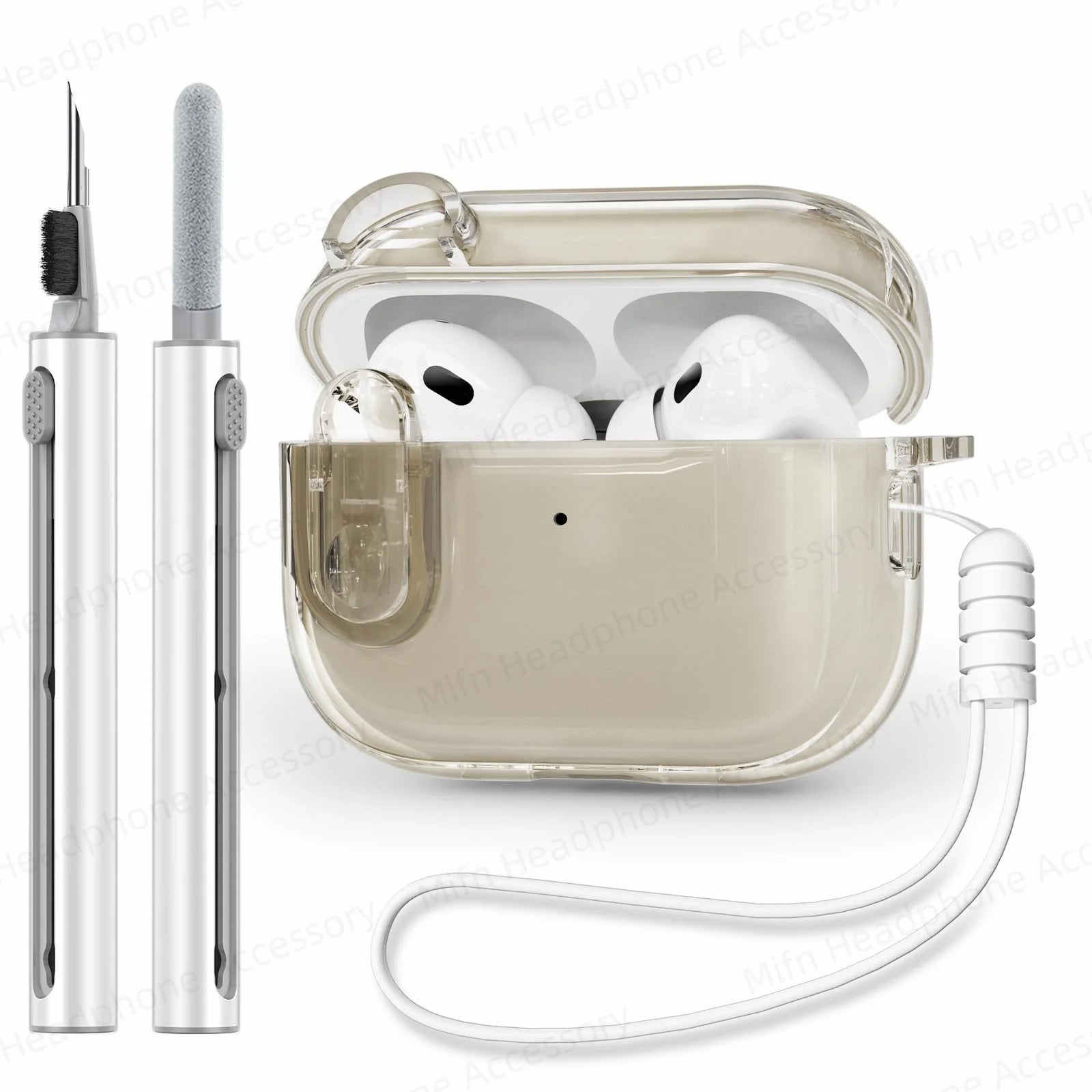 Transparent headphone case For AirPods Pro 2 USB C Funda Capa for AirPod Pro 1st Gen 2 3 Charging Case USB-C 2023 2022 2019 Case Caseverse