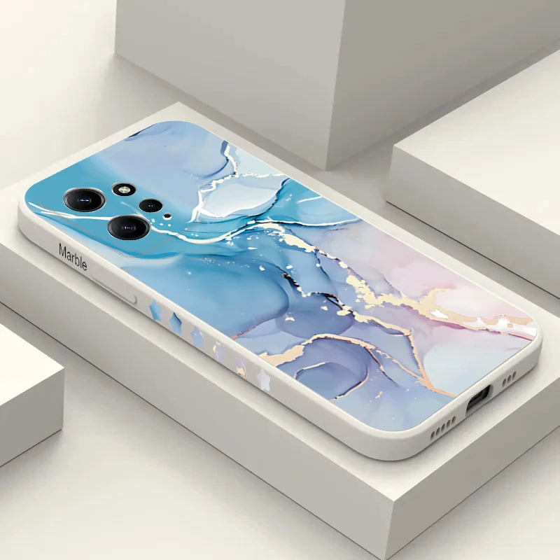 Fashion Colorful Marble Phone Case for Xiaomi Redmi 13C 12C 10C 4G Note 13 12 11 Pro Plus 5G 12S 11S 10S 9S 9 10 Pro Soft Cover - Caseverse