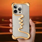 iPhone Phone Case Metal 3D Hollow Case For iPhone16 ProMax 14 15 Pro 16Plus  Aluminum Alloy Track Shell Air Bag Shockproof Cover Caseverse