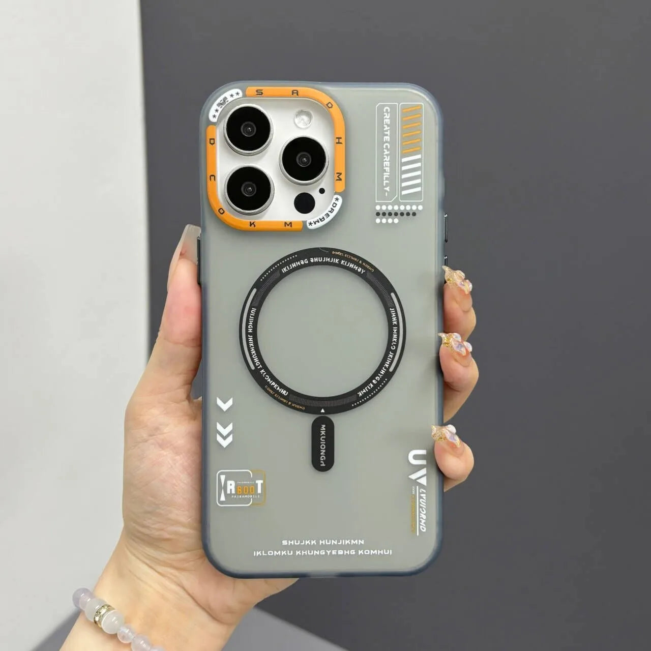 Matte Frosted Skin Feeling Magnetic Phone Case For iPhone 16 Pro Max 15 14 Magsafe Wireless Charge Back Metal Lens Frame Cover - Caseverse