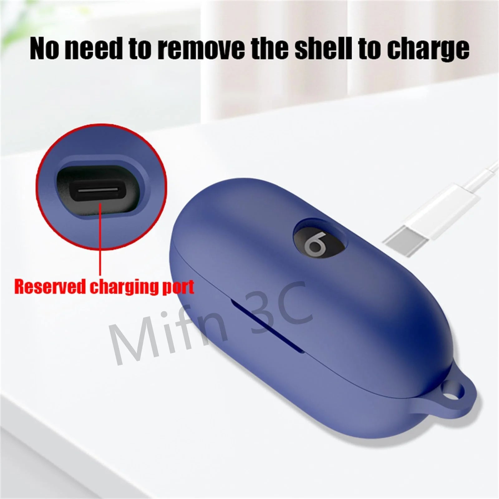 【Logo Visible 】Case for Beats Solo Buds with Keychain Soft Silicone Scratch Resistant Protective Case for Beats Solo Buds 2024 Caseverse