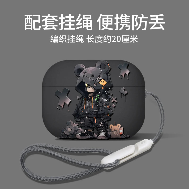 For AirPods 4 2024  pattern wireless earphone frosted shell protective case suitable for Airpods 4 Pro 1 2 3  wholesale ﻿