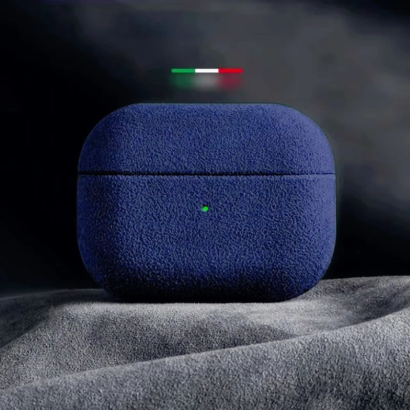 Italian Suede Leather Case For Airpods Pro 2 Luxury Artificial Leather All Inclusive Case For Airpods 4 3 Case Wireless Charge Caseverse