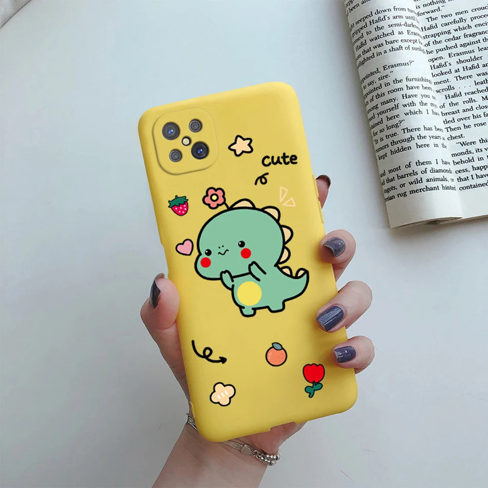 Case For OPPO Reno4 Z 5G Phone Case Cute Flower Cartoon Silicone Soft Back Fundas Cover For OPPO Reno 4Z CPH2065 Reno4Z 5G Coque - Caseverse