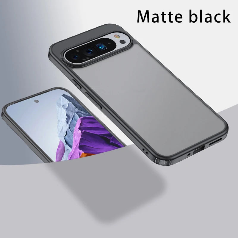 For Google Pixel 9 Pro XL 8 7 Pro 8a 7a Magsafe Case Matte White & Clear Wireless Charging Shockproof Magnetic Armor Cover Caseverse