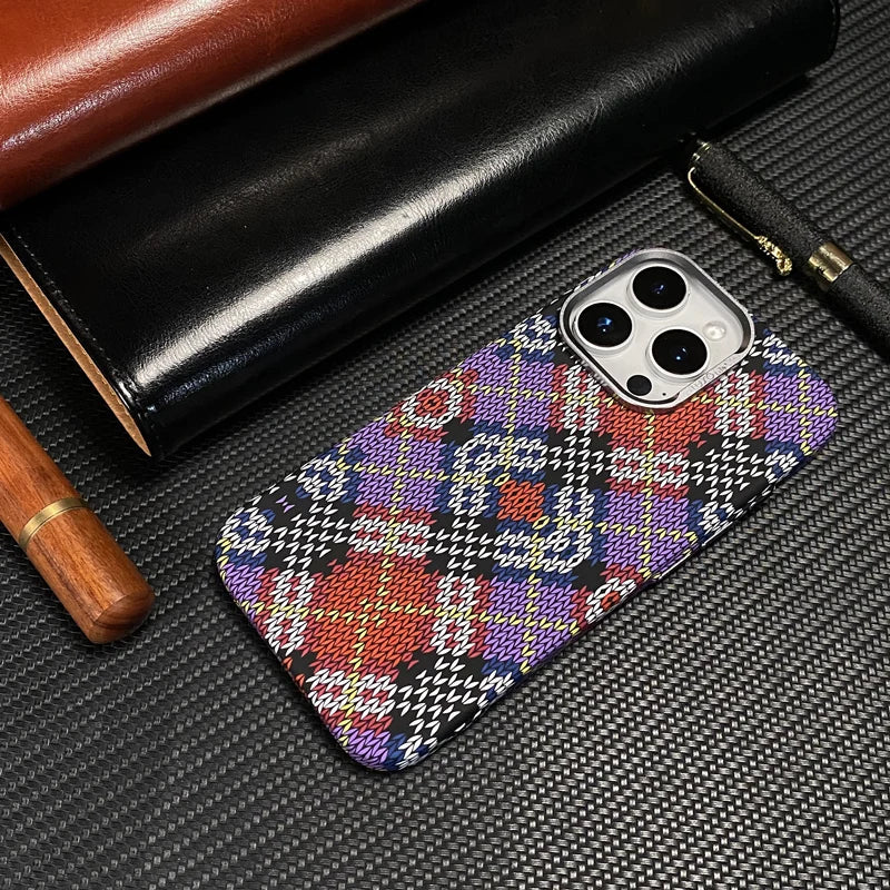 Ultrathin Metal Lens Magsafe Phone Case for iphone 16 pro max 15 Pro 14 Carbon Fiber Texture Matte Wireless Charge Hard PC Cover Caseverse