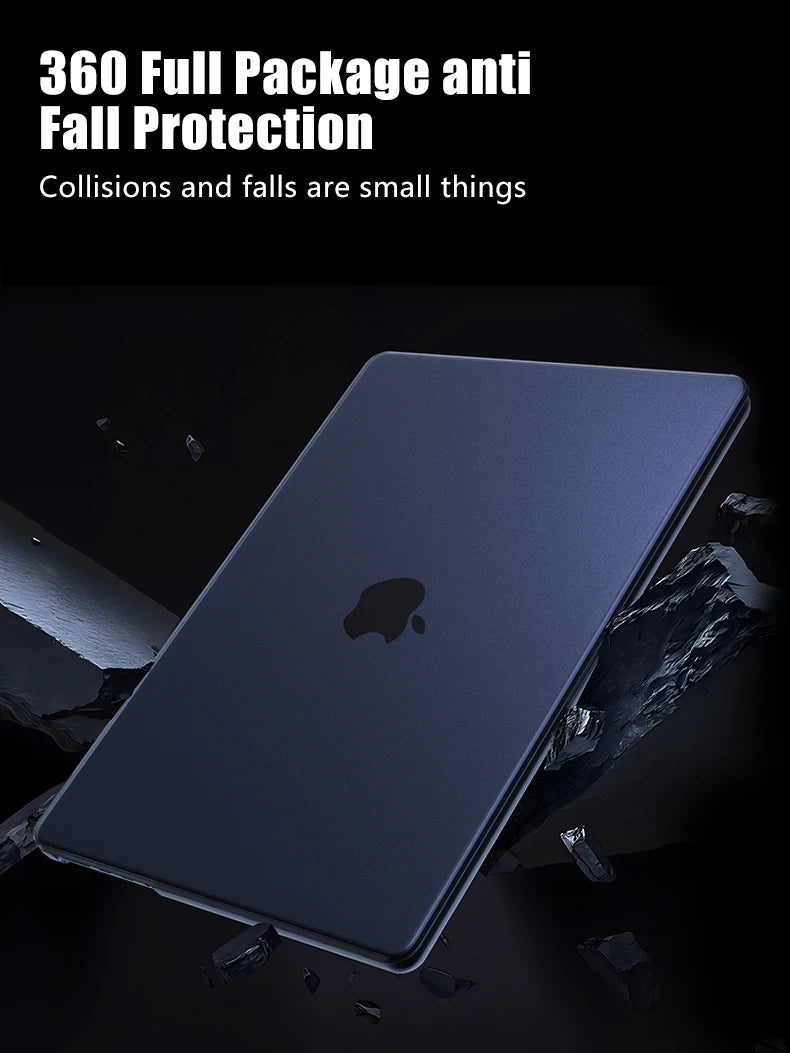 Ultra thin 2025 M4 Laptop Case For MacBook Air 13 15.3 13.6 Case M2 M3 Funda Macbook Pro 13 14.2 16.2 16 Case 2024 2023