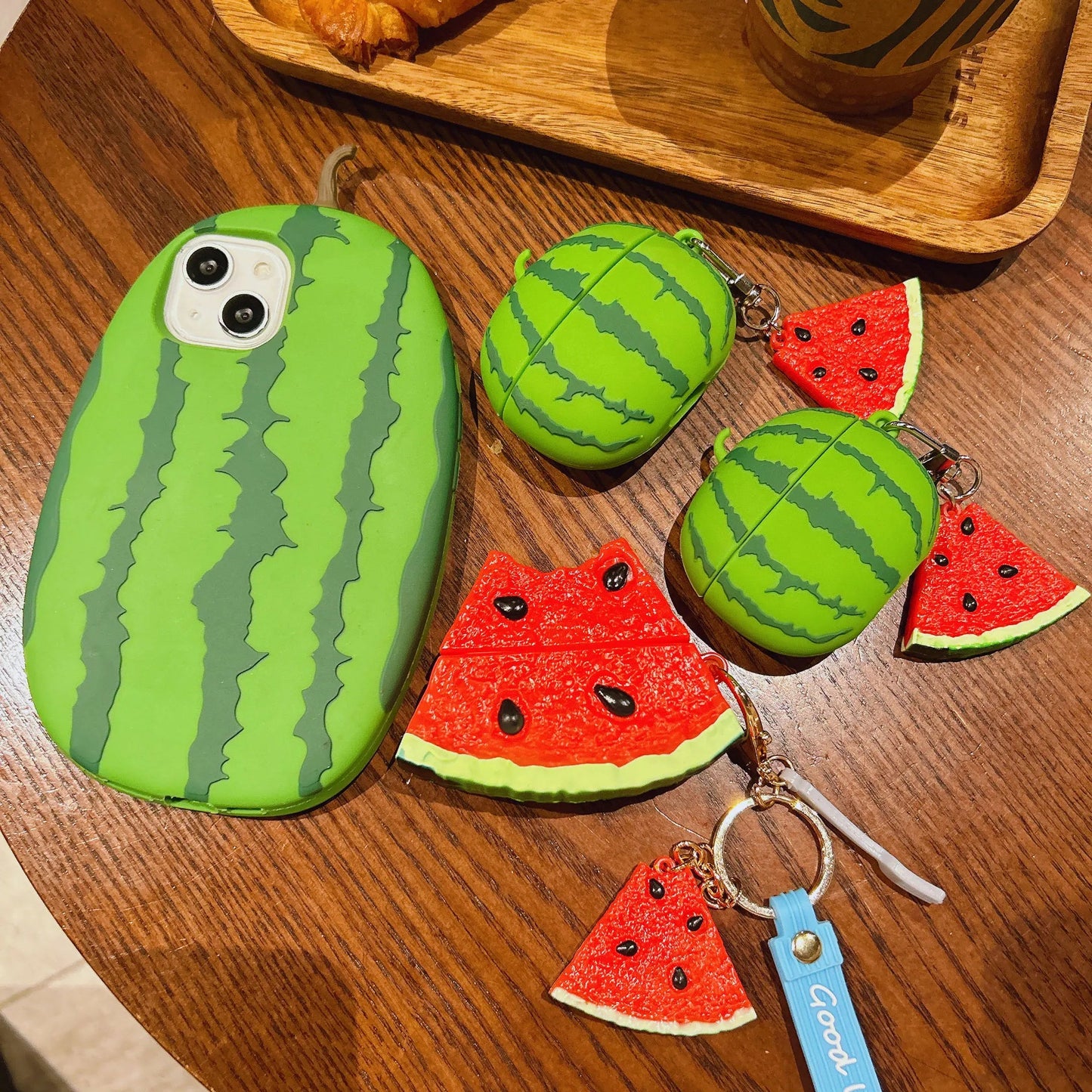 For Airpods 4 Simulation Fruit 3D Watermelon Cute Earpods Case for Airpods 1 2 3 Pro 2 Wireless Earphone Cover Charging Box Caseverse