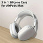 3 in 1 Soft Silicone Skin Protector Headphones Case For Airpods Max Cases Anti Scratch Shockproof Earphone Cover Accessories Caseverse