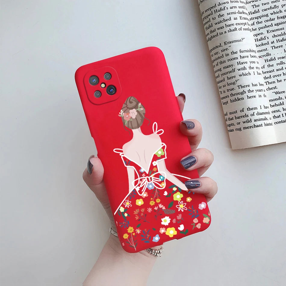 Case For OPPO Reno4 Z 5G Phone Case Cute Flower Cartoon Silicone Soft Back Fundas Cover For OPPO Reno 4Z CPH2065 Reno4Z 5G Coque - Caseverse