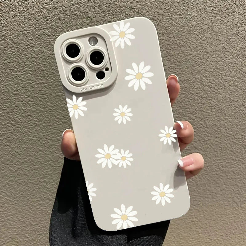 Daisy Graphic Printed Phone Case For iPhone 13 11 12 14 15 16 Pro Max Plus 16E XR 8 7 Plus SE 2022 X XS Max Soft Matte Cover - Caseverse