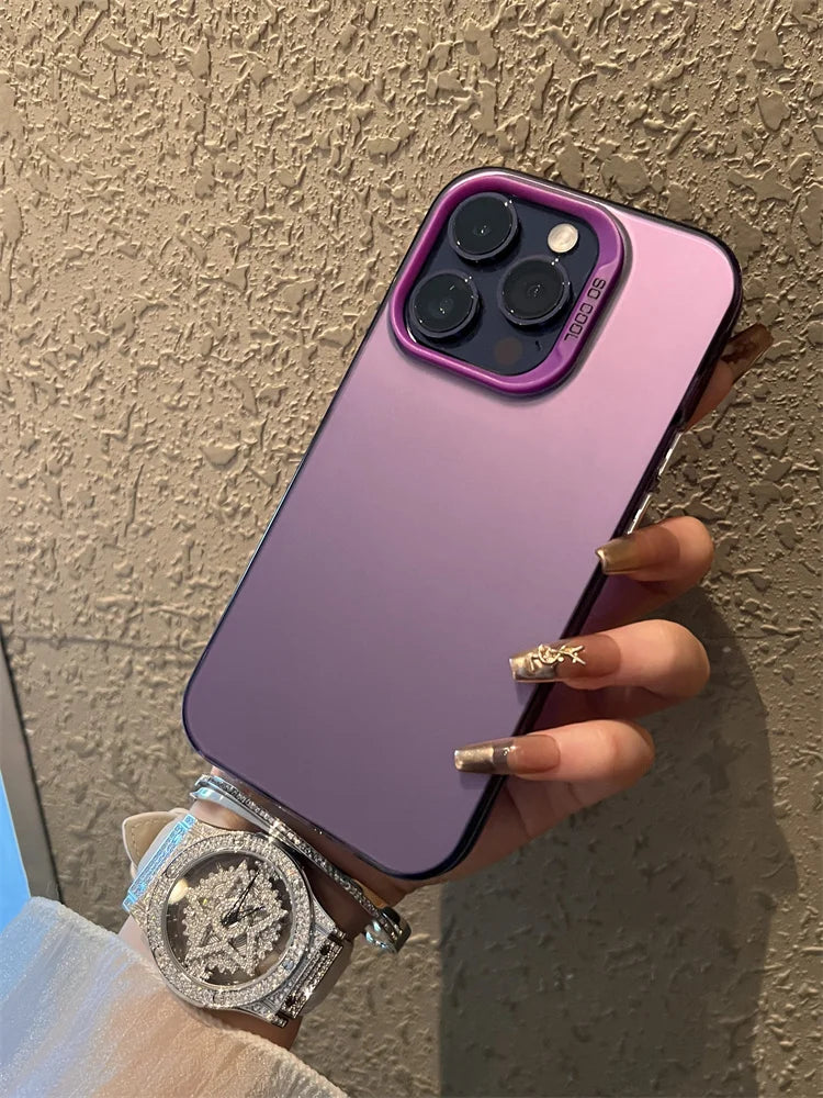 Luxury Matte Silver Electroplated Phone Case For iPhone 11 12 13 14 15 16 Pro Max Plus X Xs Max XR Shockproof Bumper Cases Cover Caseverse