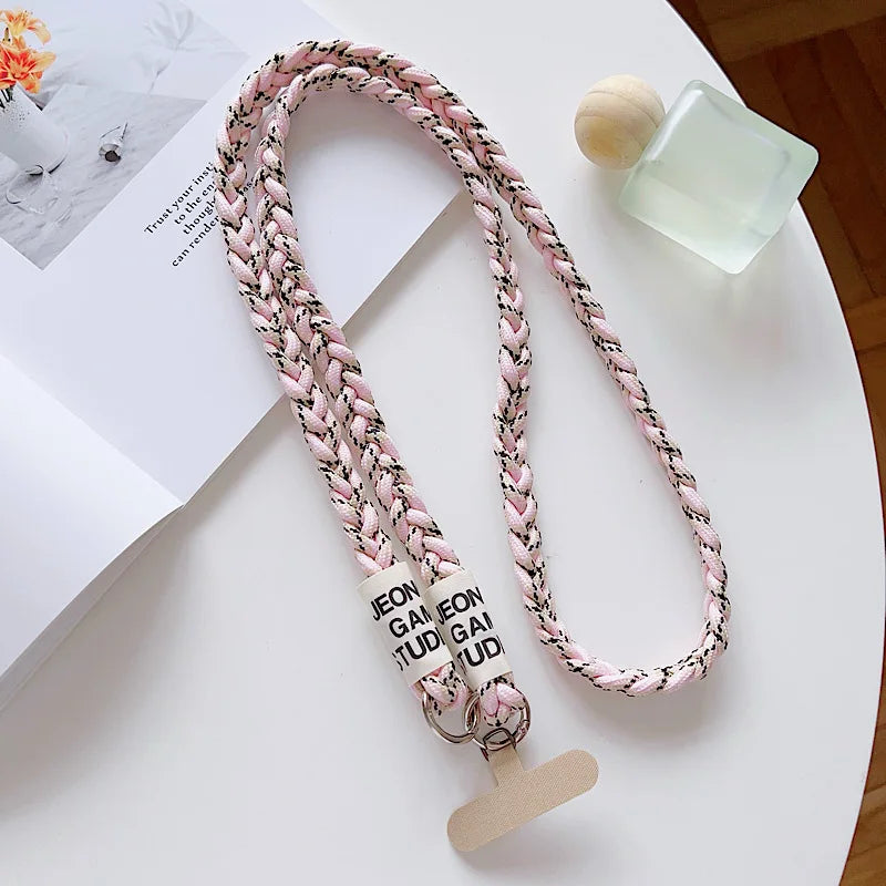 The Phone Case Lanyard Is A Long Cross-Body Braided Outdoor Mountain Rope And Can Be Worn On The Shoulder To Prevent Loss.