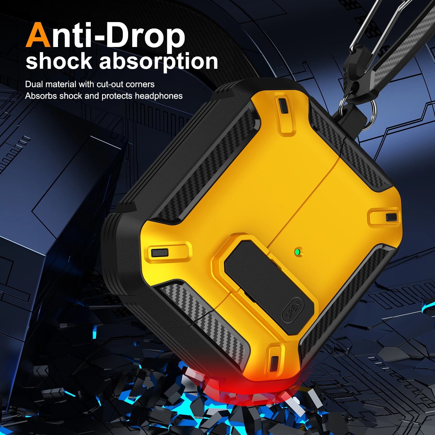 Newest carbon fibre switch earphone cover for Men For Samsung Galaxy Buds 3/Buds3 Pro Buzz 3 Pro Earbuds Case with cleaning kit Caseverse