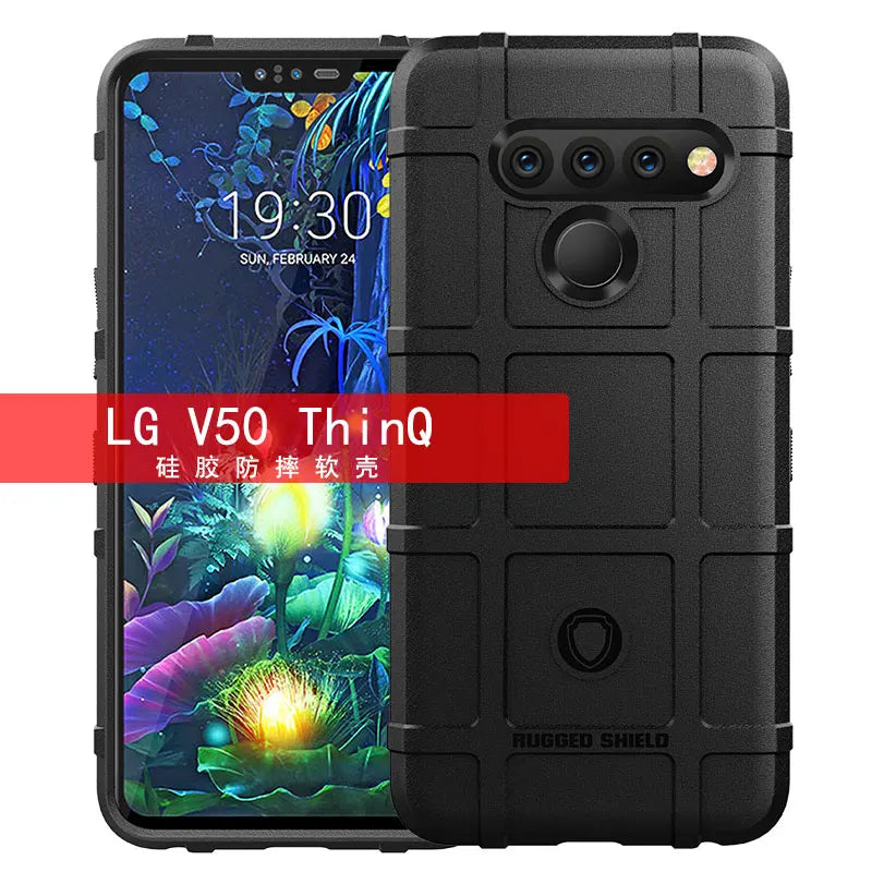 Rugged Shield Shockproof Phone Case For LG V50 V50S G8X V60 G8 G8S ThinQ Soft TPU Silicone Protective Back Cover Fundas - Caseverse